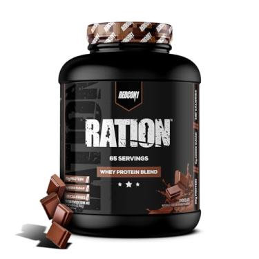 Imagem de REDCON1 Ration Whey Protein, Chocolate - Keto Friendly + Gluten Free Whey Protein Powder - Contains Whey Protein Hydrolysate + Whey Concentrate (65 Servings)