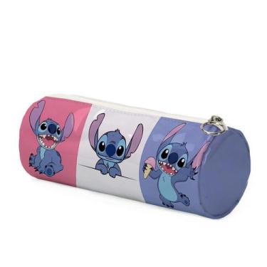 Imagem de Estojo De Lápis De Desenho Animado Da Disney Stitch, De Grande Capacid