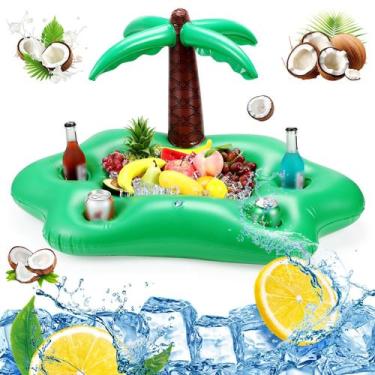 Imagem de Suporte de bebida flutuante FillTouch para piscina com coqueiro