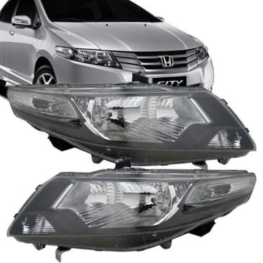 Imagem de Farol Honda City 2009 A 2011 Máscara Negra - SP ACESSÓRIOS, Direito