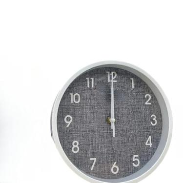 Imagem de Relógio de Parede Grande Decorativo para Escritório, Cozinha e Sala - Relógio de Pilha com Design Clássico(CF-075-branco)