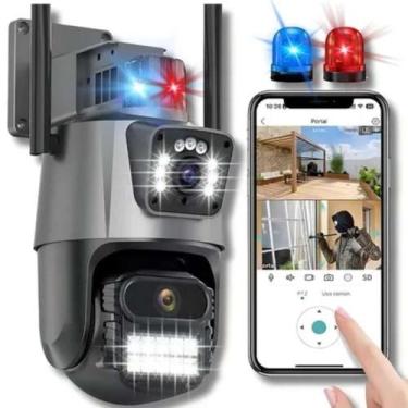 Imagem de Câmera IP 4K P11 Alta Definição Com Rotação 360 Entrega Relâmpago - At