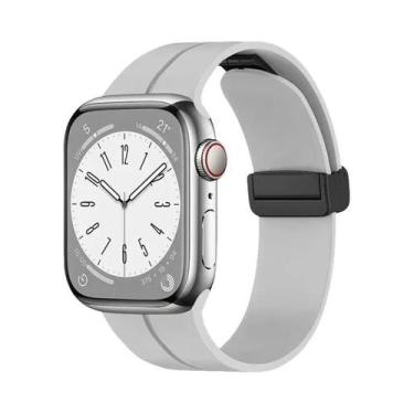 Imagem de Pulseira Magnética De Silicone De 49mm 45mm Para Apple Watch Ultra Sér