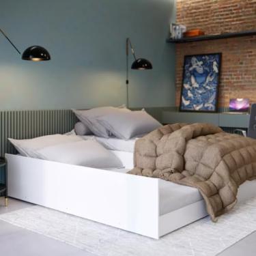 Imagem de Bicama Solteiro MDF Vira Cama Casal 3 em 1 Cama Auxiliar Moderna Sofisticada Robusta Resistente (Branco)