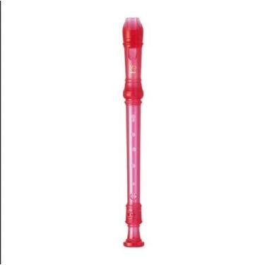 Imagem de Flauta doce yamaha soprano germânica yrs20gp rosa transparente