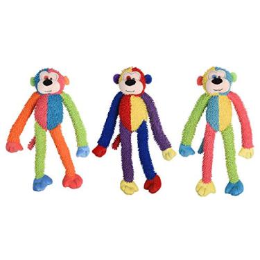 Imagem de Multipet International DMP37812 Brinquedo de pelúcia macaco Multicrew para cães, 43 cm, cores variadas, sortidas