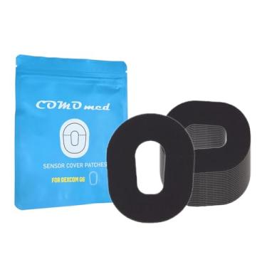 Imagem de COMOmed Patches de cobertura do sensor - adesivos à prova d'água - Fixação longa para sensor contínuo de monitor de glicose - dura 20 dias (pacote com 25) (preto, G6)