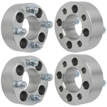 Imagem de IRONTEK Espaçadores de roda de 10 x 11 cm aptos para Yamaha Adventurer 2 Plus 2/Adventurer Hauler/Carro Bar/Concierge/G11A/G16A/G16E/G19E/G20A/G21A/G22A Passo de rosca forjado de 5 cm M12x1,25 Hub BB