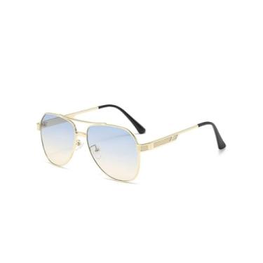 Imagem de HCPIHF Óculos de sol polarizados para dirigir, masculino, armação de metal, feminino (TYJ158-2)