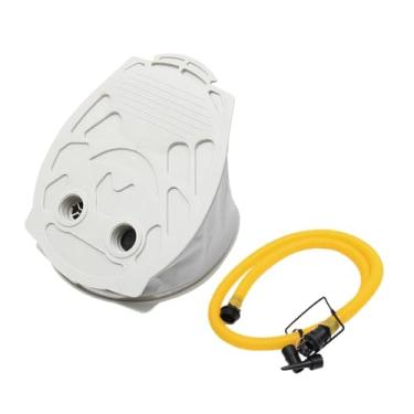 Imagem de YIJU Bomba de pé Bomba de ar de pé portátil com inflador de mangueira de alto volume para equipamentos de praia Boia Boias de natação Piscina inflável ao