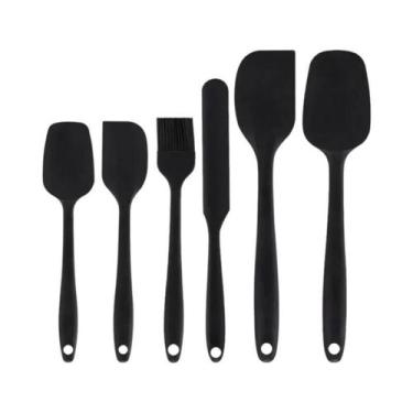 Imagem de Conjunto De Espátulas De Silicone De Grau Alimentício Antiaderente Res