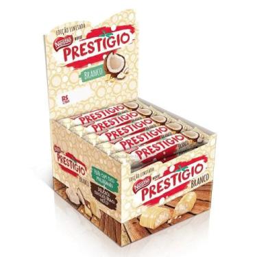 Imagem de Chocolate Prestígio Branco Nestlé 33g Caixa 30 unidades