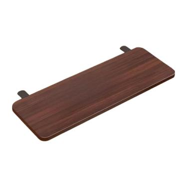Imagem de YWJLQH Bandeja de teclado para o teclado da mesa Extender Anexo de extensão multifuncional 19.69x7.87inch Expansiona de descanso de braço dobrável, Cor Noz