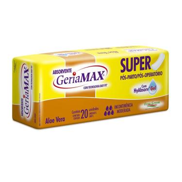 Imagem de Absorvente Geriátrico GeriaMax Super 20 Unidades