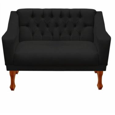 Imagem de Sofá Namoradeira Grécia 2 Lugares Estofado no Suede  Design Moderno, C