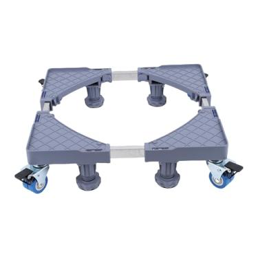 Imagem de Fabater Frigorífico Stand Base Móvel Com 4 Rodas de Bloqueio e 4 Pés de Apoio, Carga 180KG Mobiliário Ajustável Dolly Mobiliário Mover para Máquina de Lavar Geladeira Máquina de Lavar