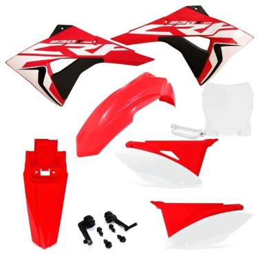 Imagem de Kit Plástico Biker Next Crf 230 Com Number Plate F1rst e Adesivos