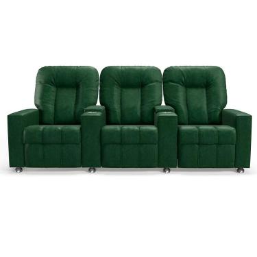 Imagem de Poltrona Reclinável Para Cinema 3 Lugares Sora PU FH1 - D`Rossi