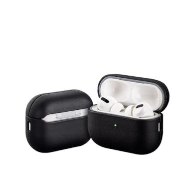 Imagem de SKPY Capa de couro compatível com AirPods Pro 3, capa de proteção fina e à prova de choque de couro legítimo luxuosa retrô e luxuosa compatível com AirPod Pro 3 para homens e mulheres