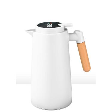 Imagem de Garrafa Térmica 1 L Branca Com Termômetro Lyor