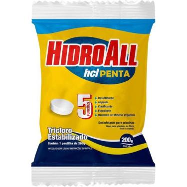 Imagem de Cloro pastilha hcl penta 200gr hidroall