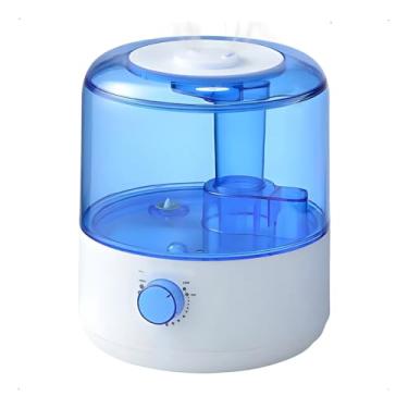Imagem de Umidificador de Ar Profissional 3L Ultrassônico com LED, 360° e Saída Dupla