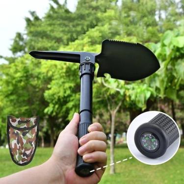 Imagem de Pá Dobrável Mini Leve Confortável Camping Trilha Emergência - BOMVINK