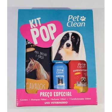 Imagem de Kit Pop Shampoo PetClean Cavalo+ Condicionador + Perfume Pet - Pet Cle