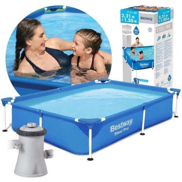Imagem de Piscina Estrutural Infantil 1.200 Litros Splash Juniors com Bomba Bestway 110v