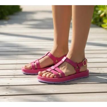 Imagem de Sandália Infantil Papete Feminina Rosa Fivela Macia - Weverton Shoes, 