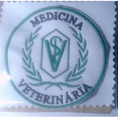 Imagem de Patch Bordado do Símbolo da Medicina Veterinária - 8 cm x 8 cm - MIO M