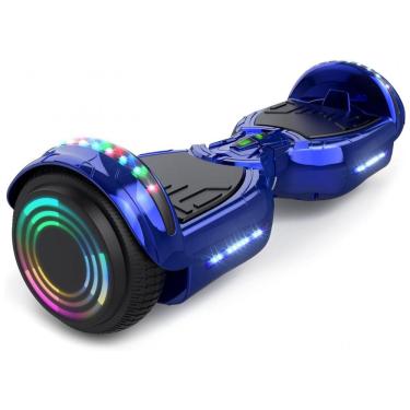 Imagem de Hoverboard Hoverstar Cromo Azul com Bluetooth e Rodas LED – Crianças e Adolescentes