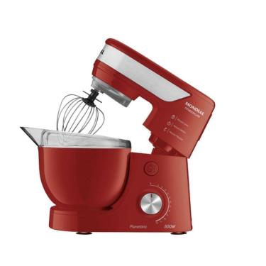 Imagem de Batedeira Planetária Mondial 500W Vermelha 2 Tigelas 127V