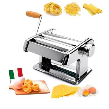 Imagem de Aparelho Manual Máquina Massa Macarrão Talharim Pastel espaguete - ZEM