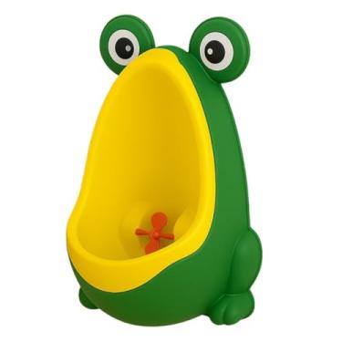 Imagem de Mictorio Sapinho Infantil, Penico, Troninho e Pinico para Menino Infantil - Kit Desfralde com Urinol para Bebê Criança Treino Todas Cores(Verde/Amarelo)