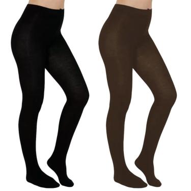 Imagem de Kit 2 Meias-Calças Selene Inverno Fio 80 Feminina