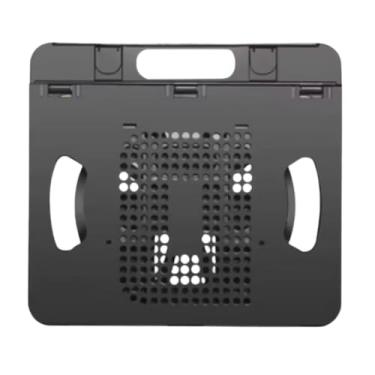 Imagem de Suporte Rotativo Ajustável e Dobrável para Laptop e Tablet com Base Giratória de 360 Graus e Altura Regulável