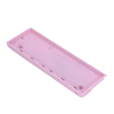 Imagem de Generic Carcaça do Teclado, Revestimento Mecânico Personalizado do Teclado 61 Teclas, Revestimento Em Spray Prateado para Diy (Rosa)