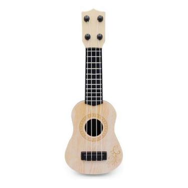 Imagem de Mini Cavaquinho Infantil Brinquedo Cordas Nylon Violão 25cm - ARK Toys