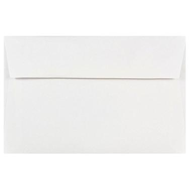 Imagem de JAM PAPER Envelopes de convite A9 - 146 x 222,3 mm (5 3/4" x 8 3/4") - Branco - Pacote com 100