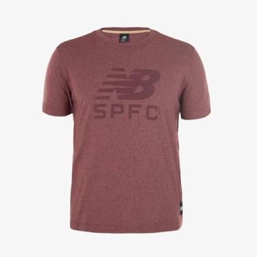 Imagem de Camiseta Masculina NB Concentração SPFC 2025, Bordô Mercúrio Vermelho, GG