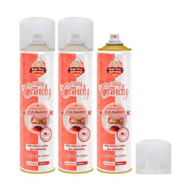 Imagem de MAGIE DOUCE - Kit com 3 Desmoldantes Culinários EASY CANDY 400ml Spray Antiaderente, Sem Gluten