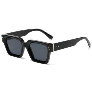 Imagem de Óculos de Sol Feminino Candy Colors Rivets com Lentes Degradê e Proteção UV400 para Esportes ao Ar Livre, Corrida e Ciclismo, Preto