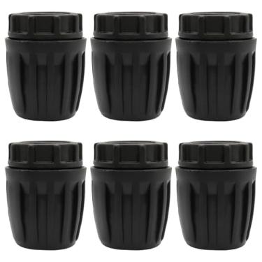 Imagem de Seimneire Conector de tubulação de acessórios de irrigação por gotejamento de 1/5.1 cm, 6 plugues de extremidade para (ID de 1/5.1 cm x 0.1,287.8-1.6 cm OD), adaptador de mangueira de torneira de PVC