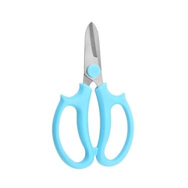 Imagem de Tesouras de flores, tesouras florais de aço inoxidável engrossado premium, podador forte para flores, galhos e folhas (azul fino)