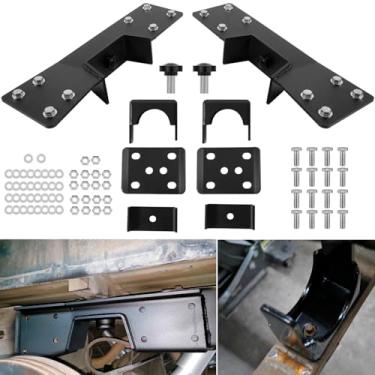 Imagem de Kit de entalhe e flip de eixo traseiro de 15,2 cm para Chevy Silverado e GMC Sierra 1500 1999-2006 Caminhões clássicos de 1/2 tonelada com 6 rodas com eixo traseiro de 6 lug kit de flip para