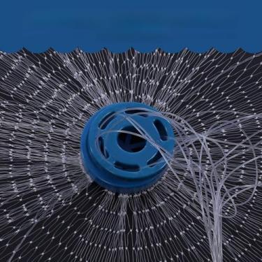 Imagem de Rede de Pesca de Nylon, Rede de Arremesso de Mão Sólida e Resistente Com Pulseira Requintada, Estilo Americano, Fácil de Usar, para Entusiastas da Pesca, ótimos Equipamentos Com