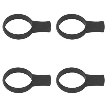 Imagem de Conjunto de Auxílio Ao Instrutor de Aderência de Tênis, Material Leve de Silicone, Distância de Alcance Dos Dedos, Aplicação Universal para Sensação de Mão Confortável (Preto)