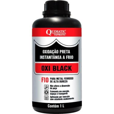 Imagem de Oxi Black F10 Oxidação Preta A Frio 1 Litro - Cb1 - Tapmatic Oxi-black F10 1lt Frasco Tapmatic Cb1