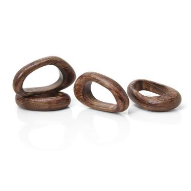 Imagem de Argola De Guardanapo Copa E Cia 4 Pçs Complement Modern Wood